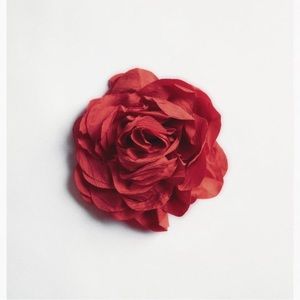 Ruched Flower Brooch